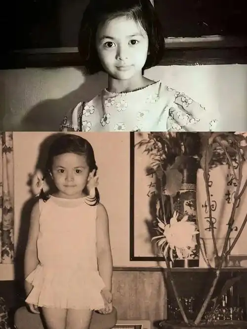 关之琳小时候真的是仙女诶,她的颜值真是汇集爹妈的精华,眼睛又大又圆