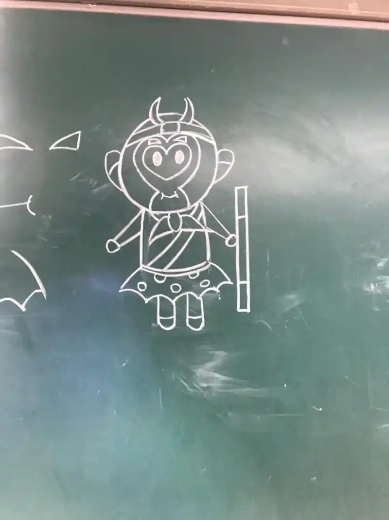 课后服务～简笔画(美猴王)孩子们画的比我好呦(背景都是自己发 - 抖音