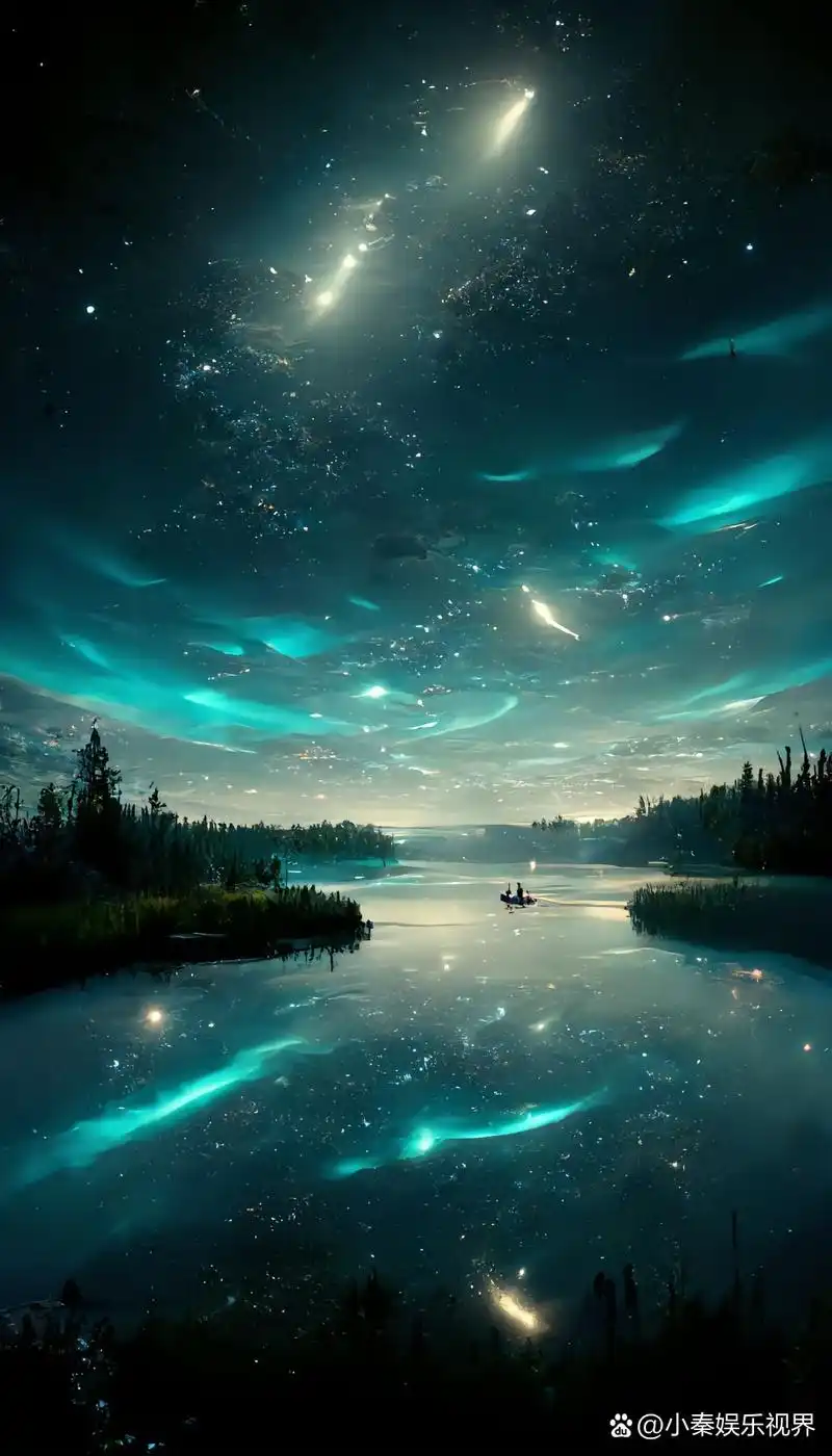 今夜,抬首间,恰逢一片绝美星空.