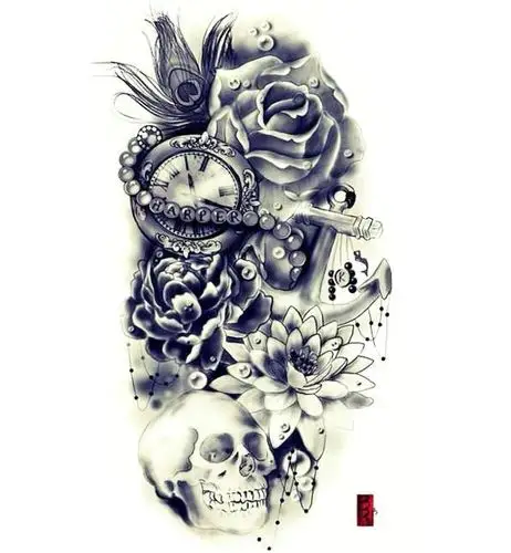 花臂纹身手稿欣赏