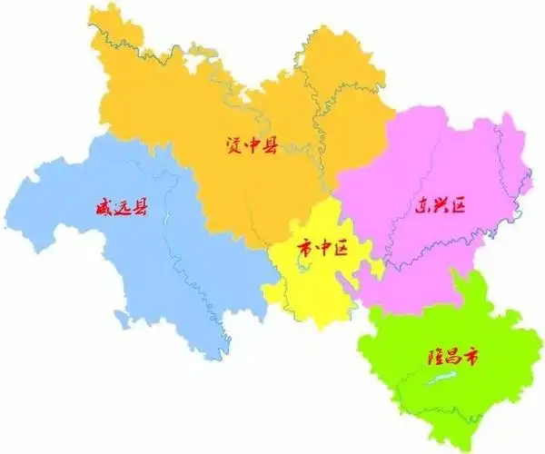 如今的内江地图   让我们用一张张老照片,   打开时光隧道,   一