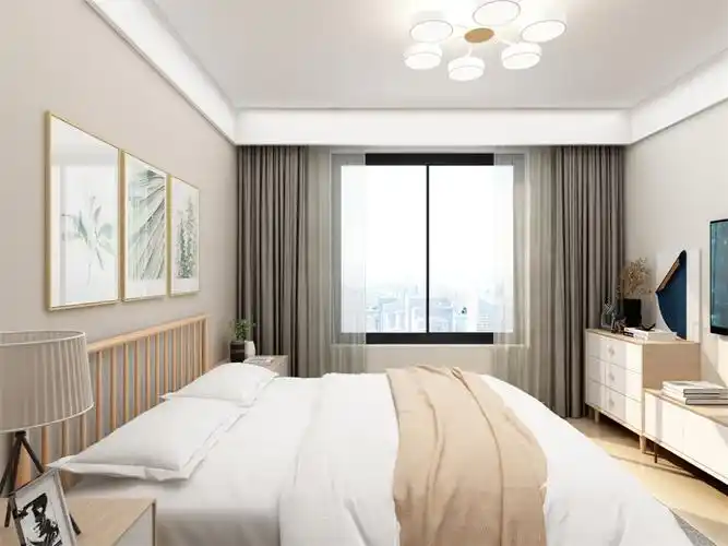 浦东金钻路339弄115简约三室一厅卧室装修效果图