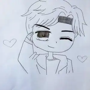 林彦俊简笔画卡通