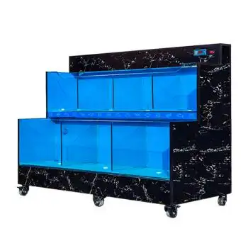 二层移动海鲜鱼缸超市酒店海鲜店专用饭店鱼池海鲜池商用 可设计测量