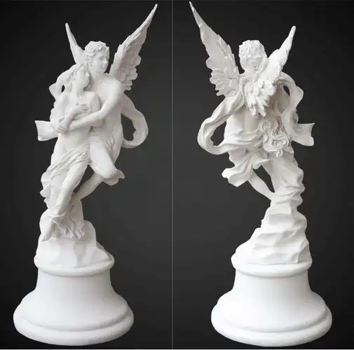 石膏像摆件天使小雕像北欧ins人物头像迷你人像树脂雕塑创意摆设欧式