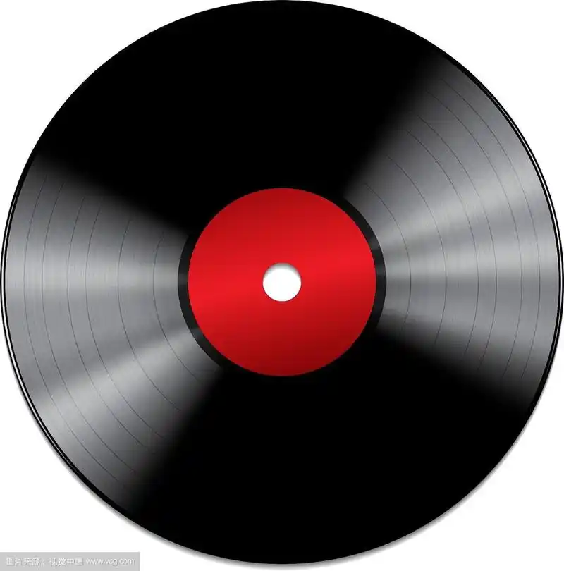 黑色黑胶唱片孤立在白色背景