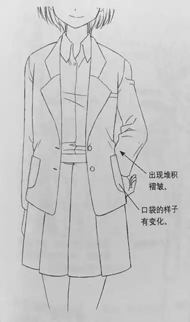 初学者动漫人物外套该如何画,来学习下外套的画法和注意细节!