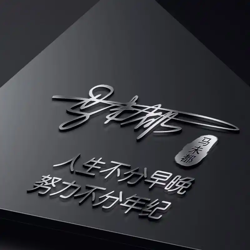 你的微信头像已做好,66张3d金属大气商务签名头像,人生靠自己!