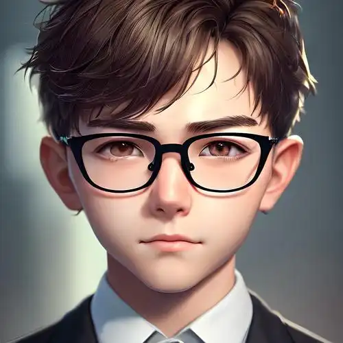戴眼镜的潮流帅气男生头像