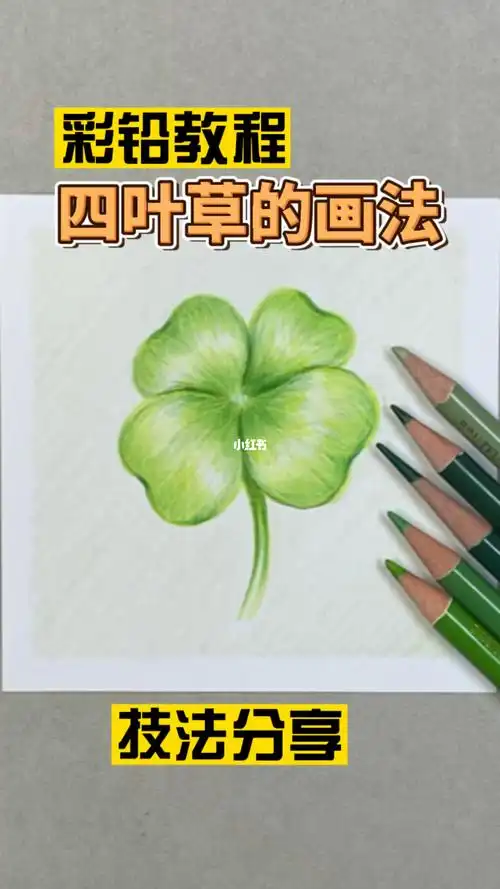 彩铅四叶草