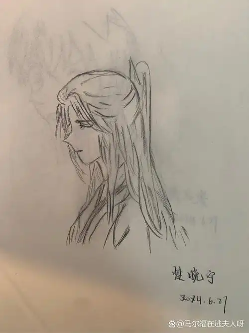 这种二次元动漫铅笔稿10r一张不包邮 只要是动漫人物都可以画 大约3