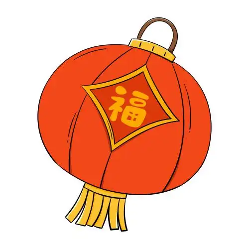 卡通灯笼矢量插画元素