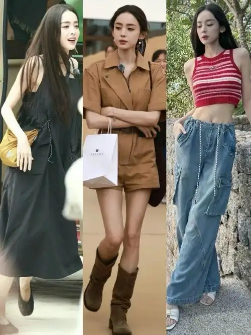 整理了娜扎今夏的私服,无论是机场街拍还是参加录制花儿与少年好友记