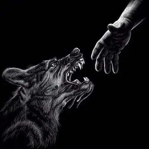 多款黑色线条素描创意经典霸气人物肖像纹身手稿811