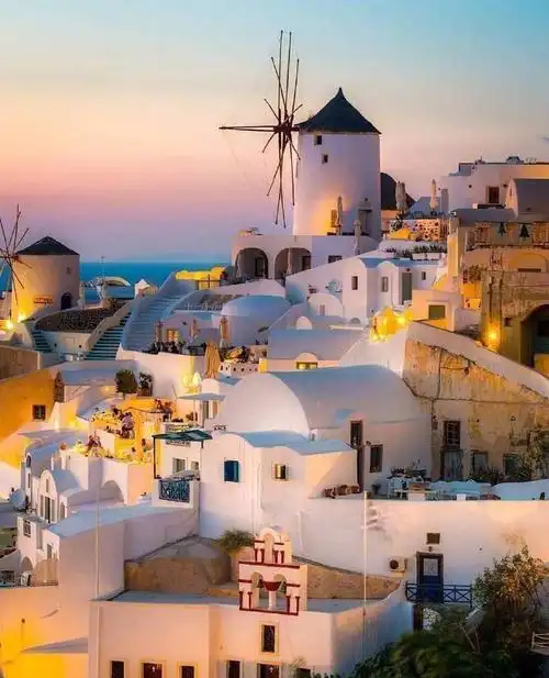 唯美的希腊爱琴海·宁静的圣托里尼