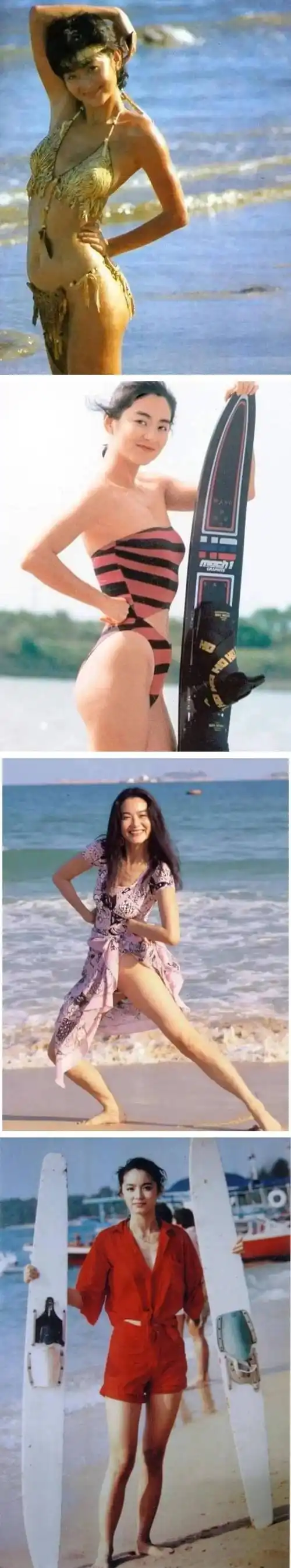 林青霞绝美腰臀比,又瘦又有肉,连脚趾头和粗眉毛都是美的