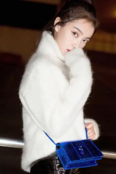 冬季新款明星同款宋茜宽松慵懒风长袖高领毛衣针织衫上衣打底衫女