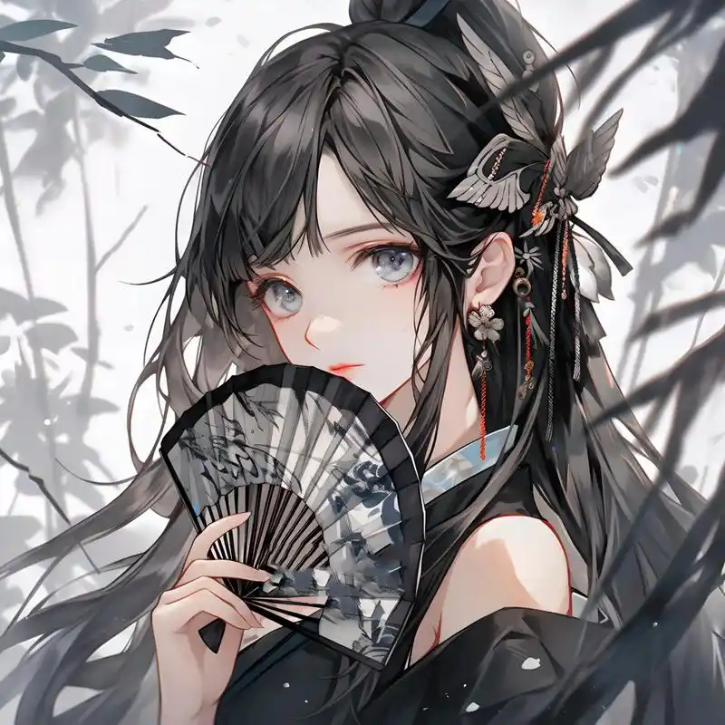 古风情侣头像|扇子一出,清凉一夏!