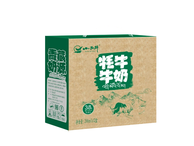 牦牛纯牛奶包装设计_产品_乳制品_品牌