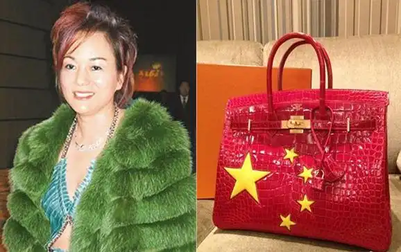 毛玉萍的五星红旗"圣诞节礼物" 柏金包hogan :新年中国风限量版hogan