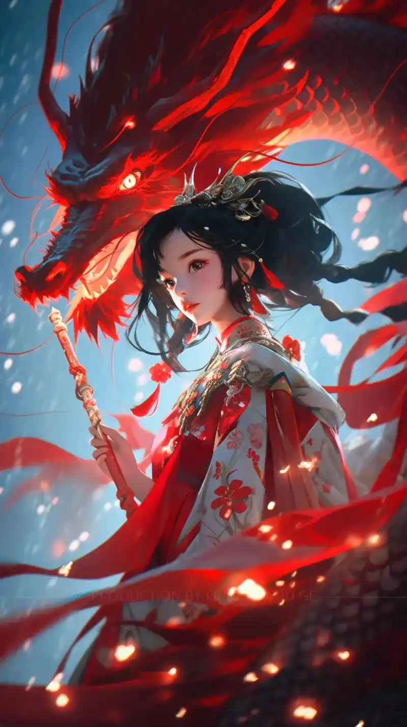 古风 #国风插画 #红衣古装 #古装仙女插画图集 #ai绘 - 抖音