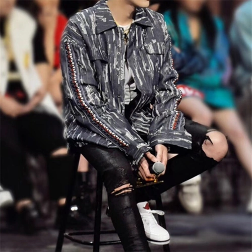 潮牌秋冬同款亦凡吴亦凡男女20fw牛仔裤牛仔裤