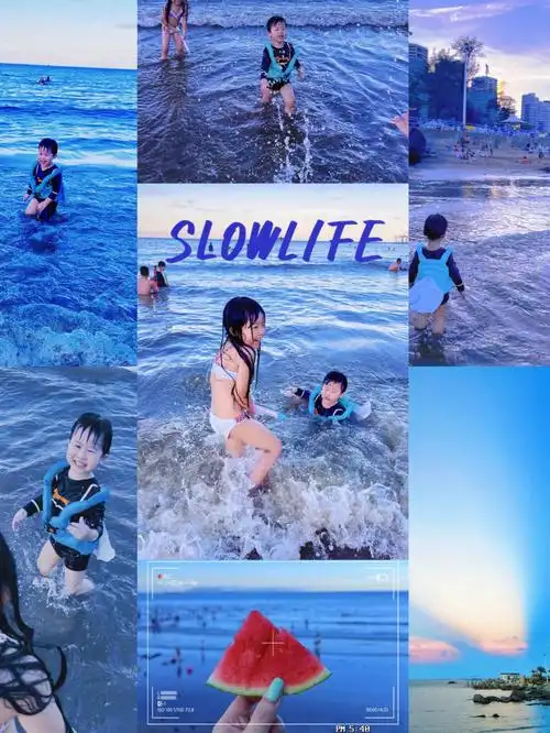 潮汕人民的夏日都交给大海里浪了吧