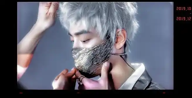 肖战#  银色发色充满神秘感,是从梦境中走出来的银发精灵  是破次元