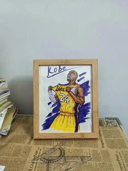 科比手绘马克笔