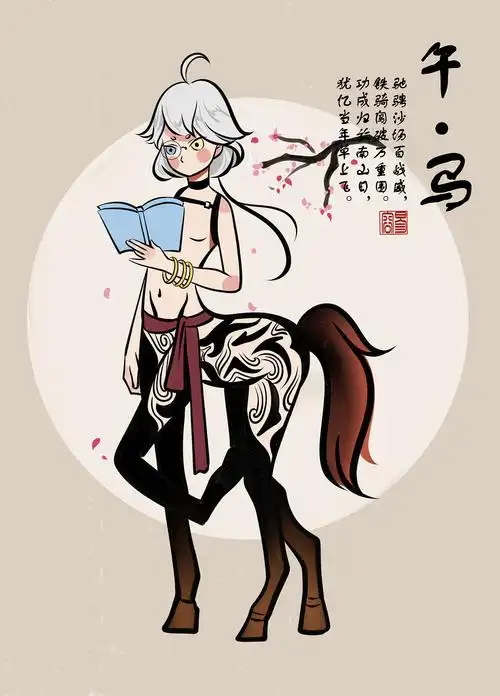 十二生肖拟人插画