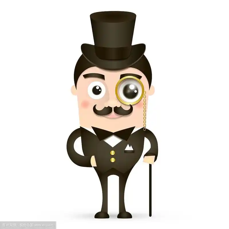 戴着帽子的英国绅士