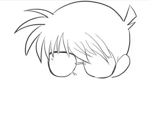 怎样画柯南的简单铅笔画