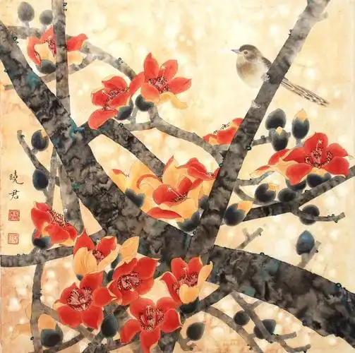 工笔画《木棉花》绘制步骤,轻松学会!