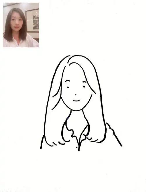 极简手绘肖像订制