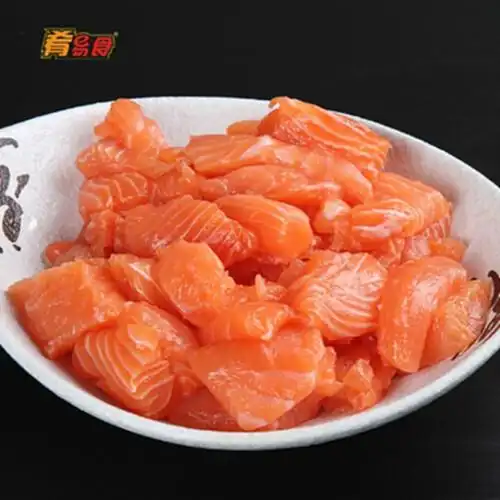 肴易食冰鲜三文鱼鱼丁500g可做三文鱼炒饭辅食三文鱼碎肉