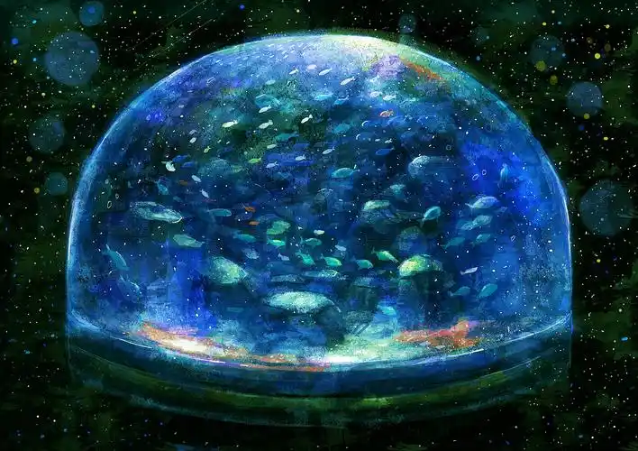 水彩 手绘 插画 人物 风景 意境 美图 可爱 壁纸 头像 治愈 蓝色 唯美