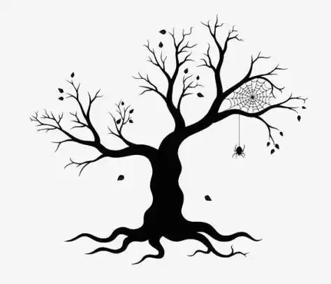 简笔画凋零的树简笔画怎么画凋零的树简笔画简单又好看枯萎的树儿童简