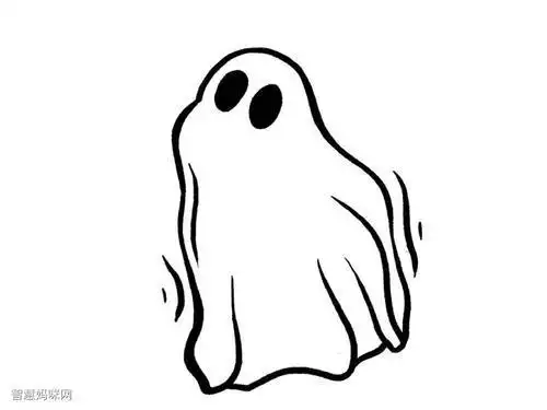 恐怖画简笔画大图