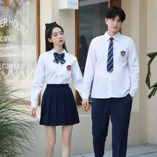 毕业班服套装合唱诗歌朗诵比赛演出服校服英伦学院风高中初中学生