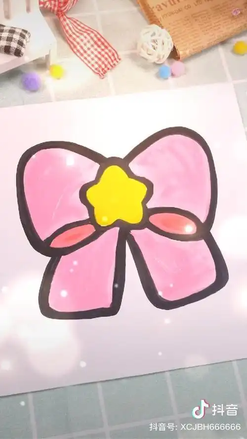 公主蝴蝶结头饰简笔画集