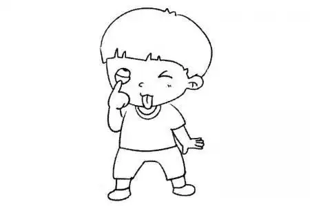 小男孩简笔画人物简笔画如何画小男孩小男孩的图画2022-03-090爱学习