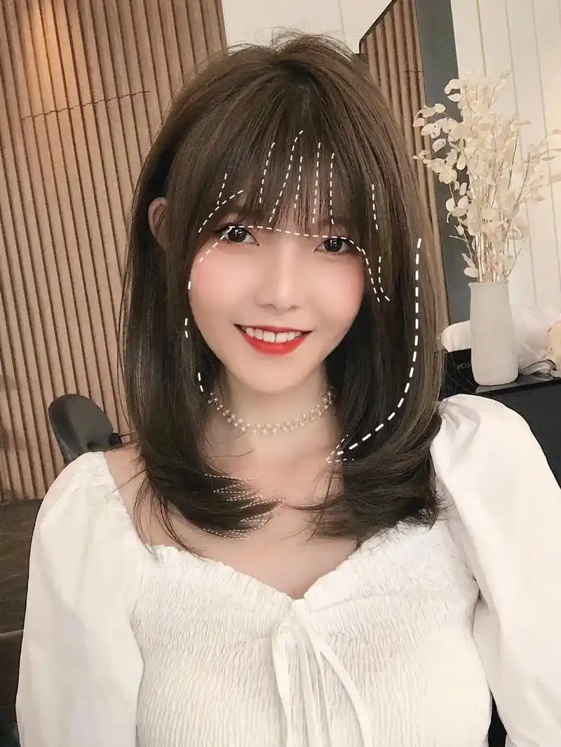 女生层次发型初恋头锁骨发