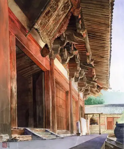 水彩渲染是建筑师的基本功,我的                    筑师的职