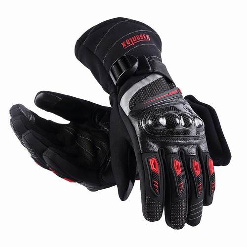 摩爵仕masontex冬季摩托车骑行手套男女机车赛车骑士防摔防水保暖