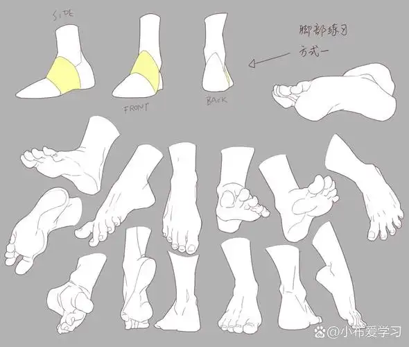 【足部教程】脚怎么画?看这里!