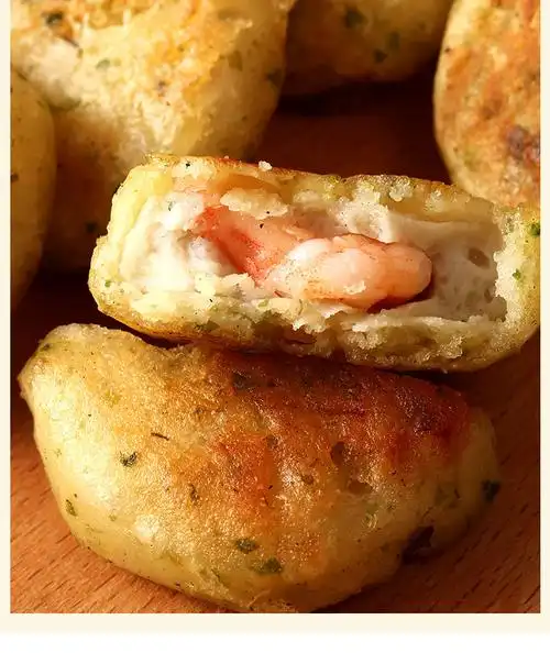 海苔虾仁饼鱼香虾饼山东鳕鱼海苔鲜虾饼日冷海苔鲜虾饼油炸半成品