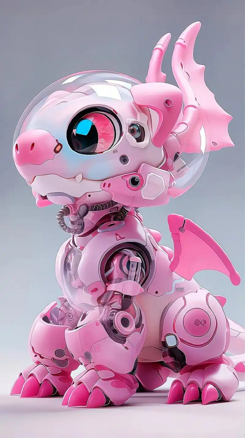 十二生肖q版迷你机器龙.#图文伙伴计划 #超萌 #十二生肖# - 抖音