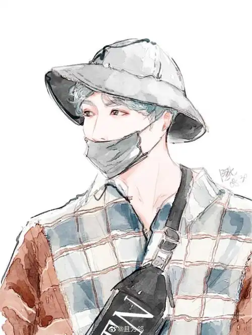 有什么很可爱的张艺兴的卡通图像