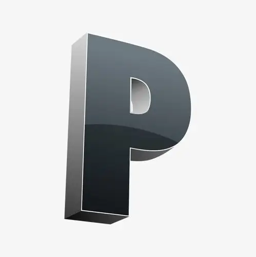 节日氛围卡通气球型英文字母p紫色