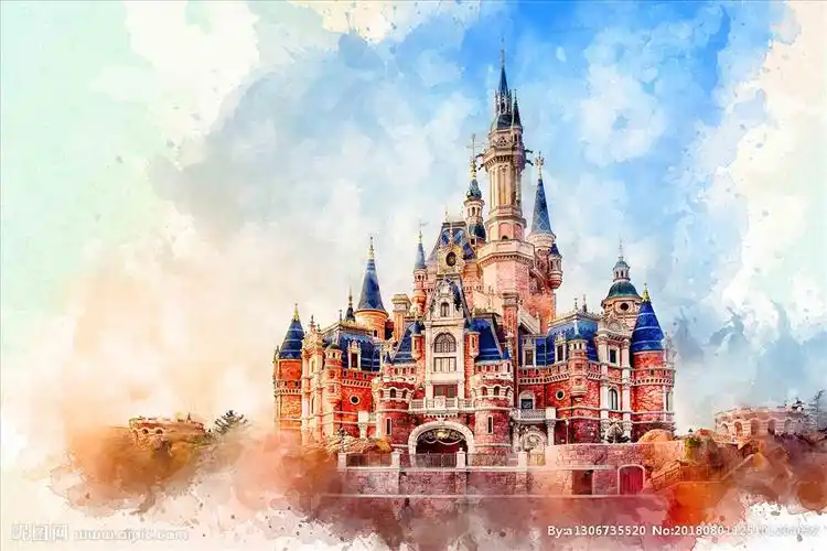 上海迪士尼城堡图片